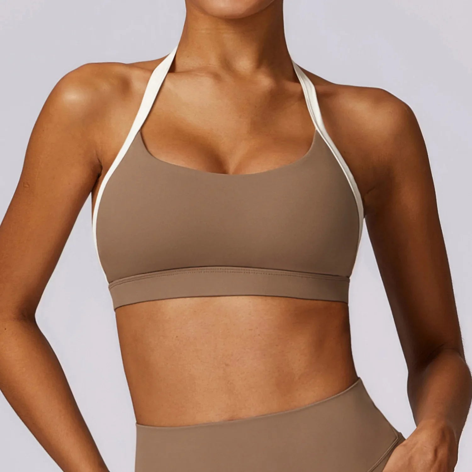 Women's Neck Hanging Back Beauty Yoga Bra Quick Drying Sports Underwear Gym Push Up Workout High-intensity Running Fitness Vest