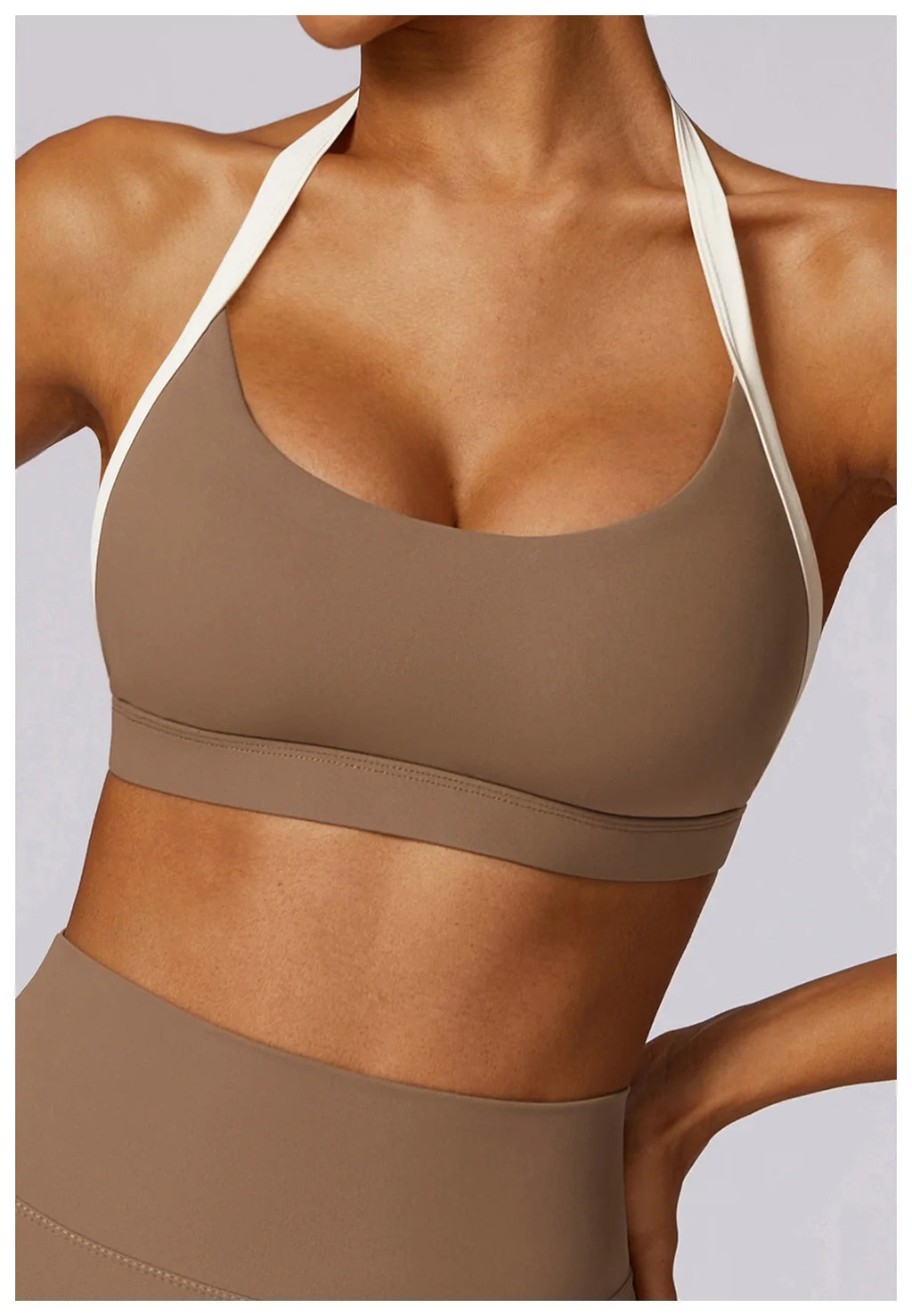 Women's Neck Hanging Back Beauty Yoga Bra Quick Drying Sports Underwear Gym Push Up Workout High-intensity Running Fitness Vest