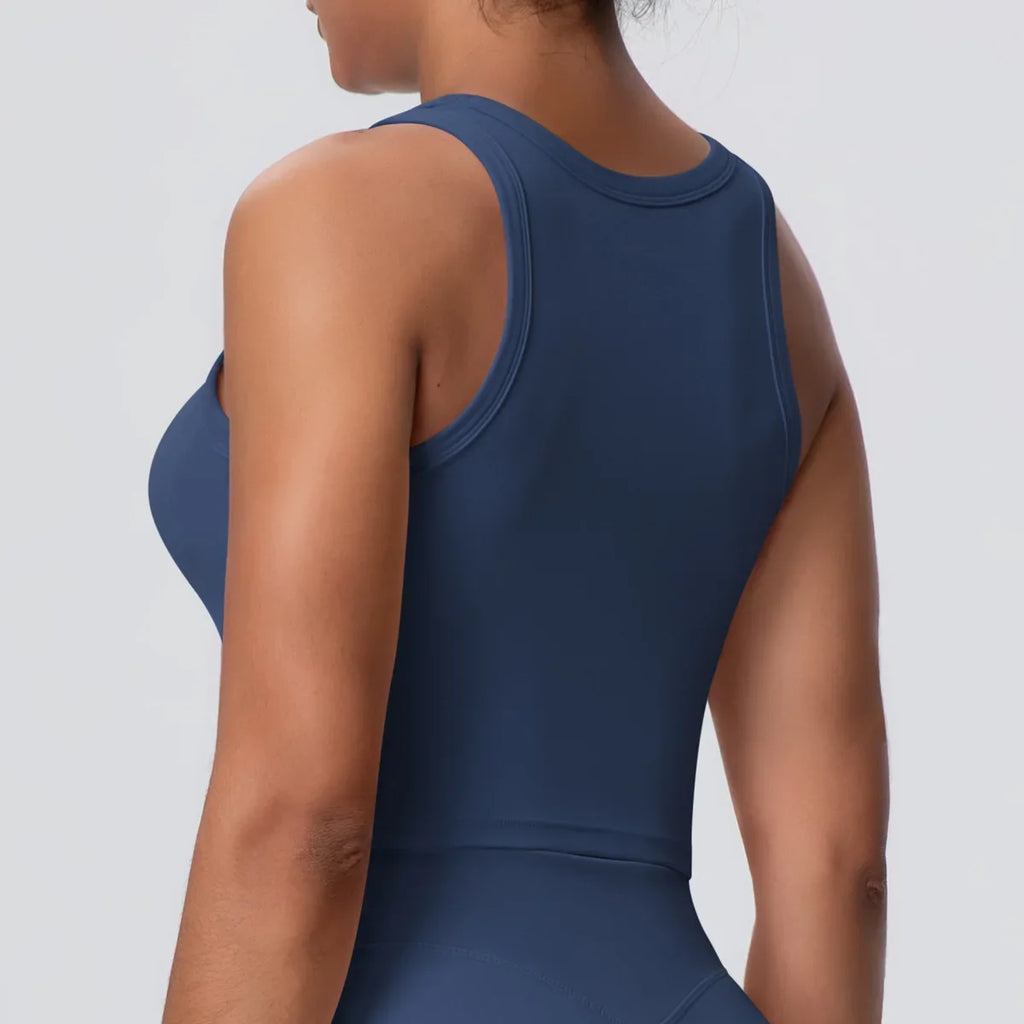 Sports Bra Women's Yoga Bra Fixed Chest Pad Gym Vest Shock-proof Workout Tops Yoga Clothes U-shaped Back Workout Fitness Running