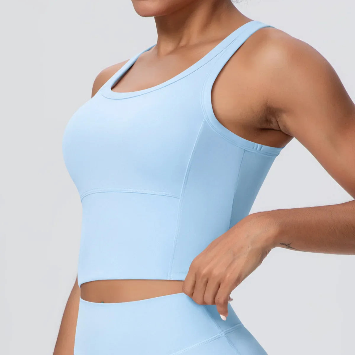Sports Bra Women's Yoga Bra Fixed Chest Pad Gym Vest Shock-proof Workout Tops Yoga Clothes U-shaped Back Workout Fitness Running
