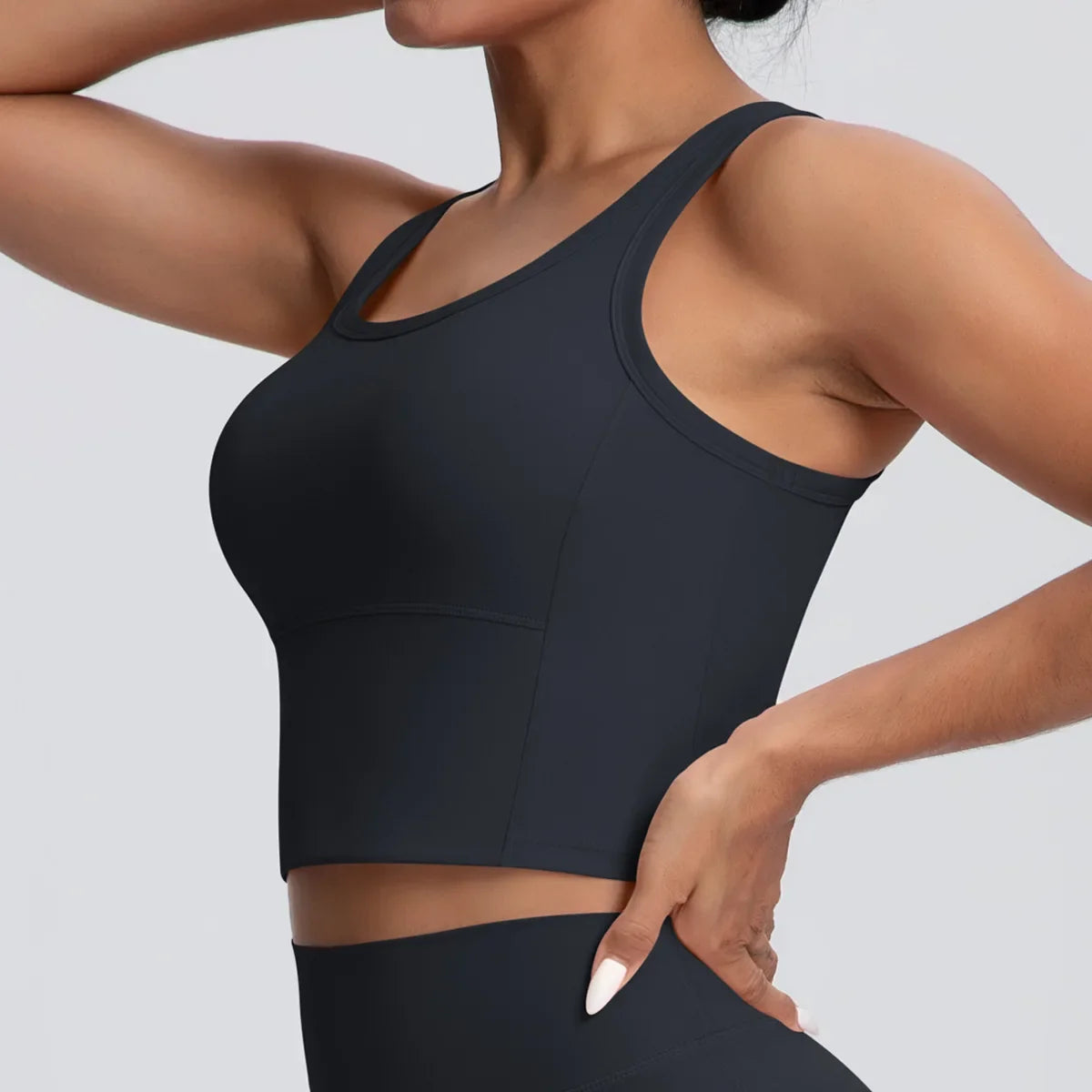 Sports Bra Women's Yoga Bra Fixed Chest Pad Gym Vest Shock-proof Workout Tops Yoga Clothes U-shaped Back Workout Fitness Running