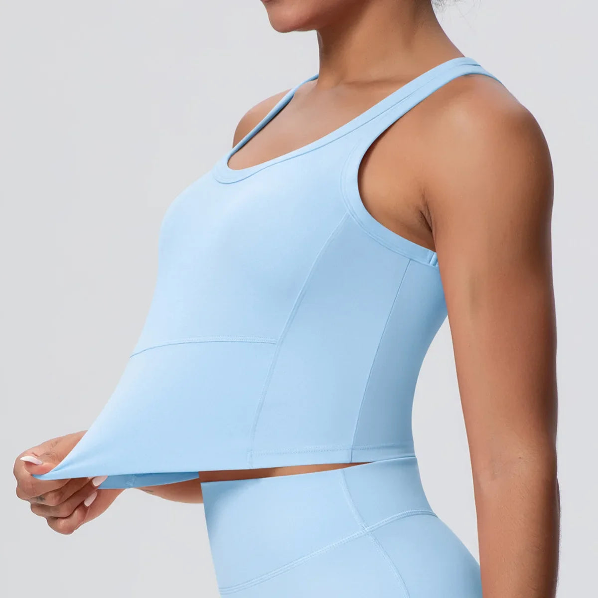 Sports Bra Women's Yoga Bra Fixed Chest Pad Gym Vest Shock-proof Workout Tops Yoga Clothes U-shaped Back Workout Fitness Running