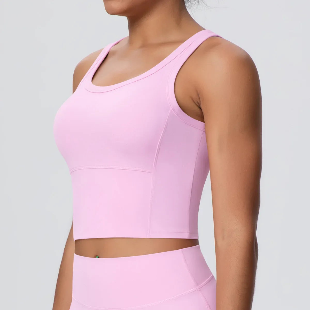 Sports Bra Women's Yoga Bra Fixed Chest Pad Gym Vest Shock-proof Workout Tops Yoga Clothes U-shaped Back Workout Fitness Running