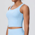 Sports Bra Women's Yoga Bra Fixed Chest Pad Gym Vest Shock-proof Workout Tops Yoga Clothes U-shaped Back Workout Fitness Running