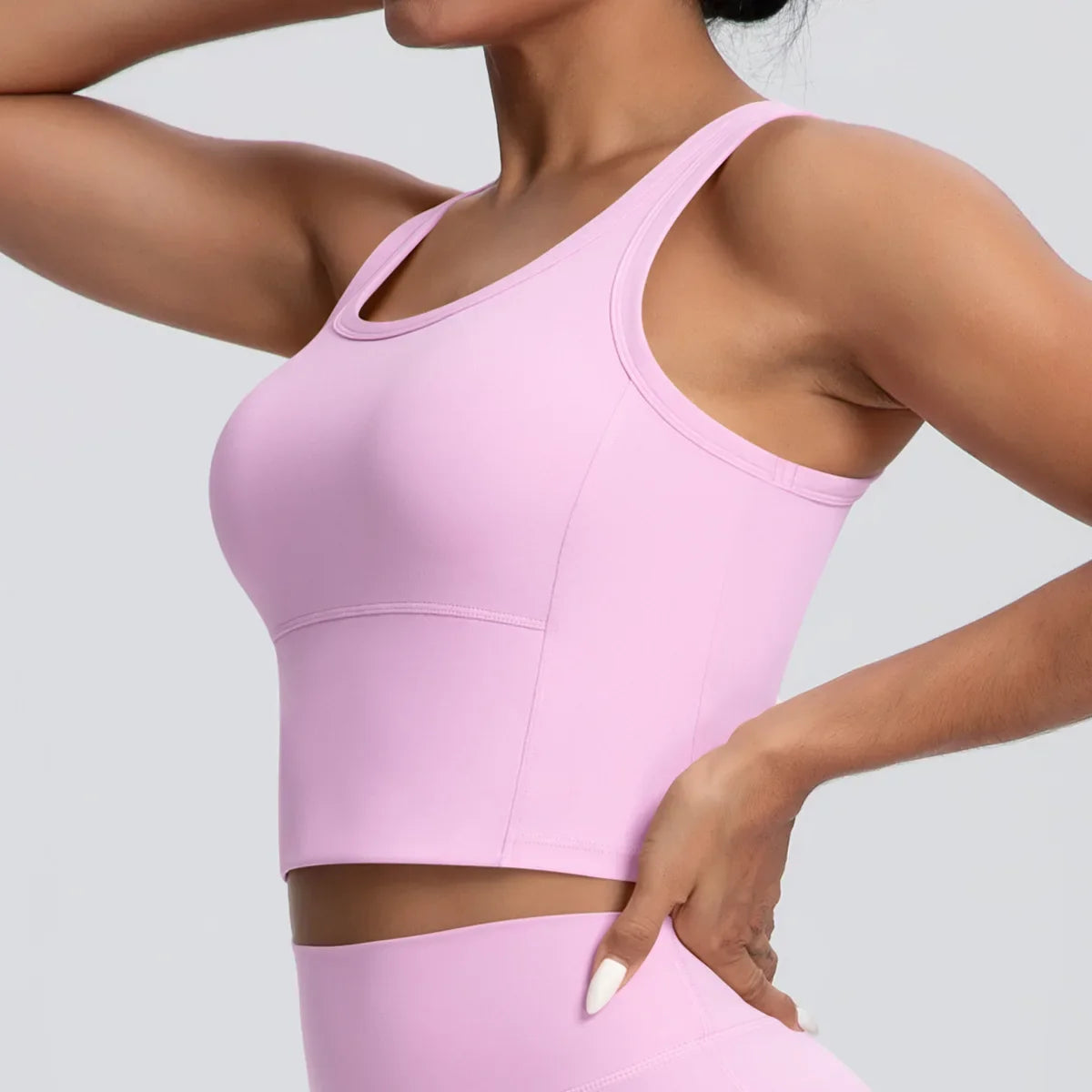 Sports Bra Women's Yoga Bra Fixed Chest Pad Gym Vest Shock-proof Workout Tops Yoga Clothes U-shaped Back Workout Fitness Running