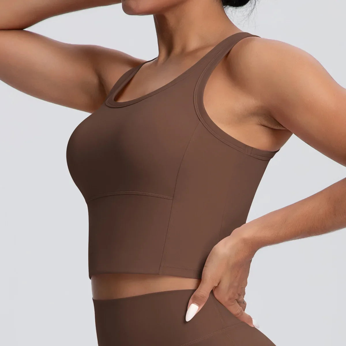Sports Bra Women's Yoga Bra Fixed Chest Pad Gym Vest Shock-proof Workout Tops Yoga Clothes U-shaped Back Workout Fitness Running