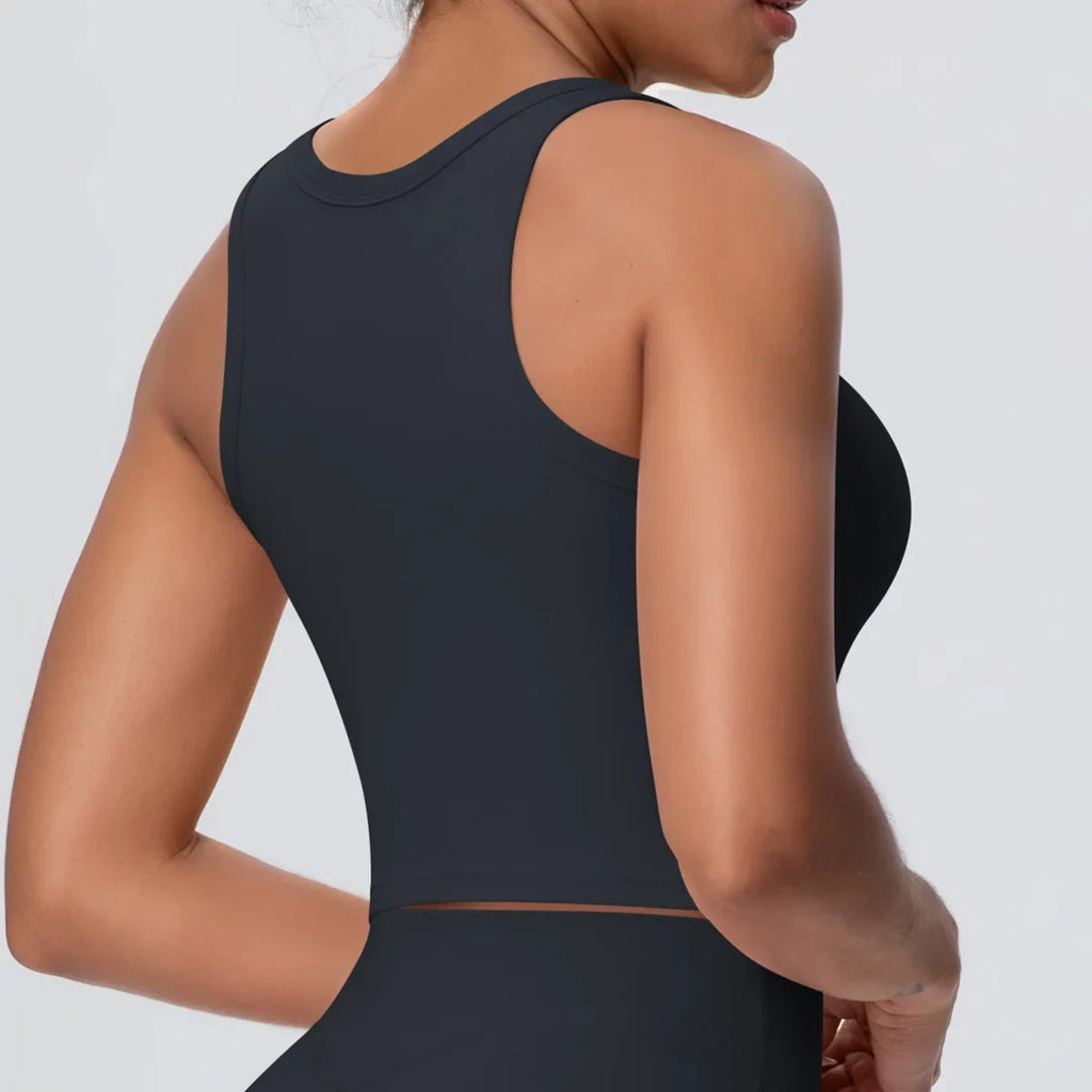 Sports Bra Women's Yoga Bra Fixed Chest Pad Gym Vest Shock-proof Workout Tops Yoga Clothes U-shaped Back Workout Fitness Running