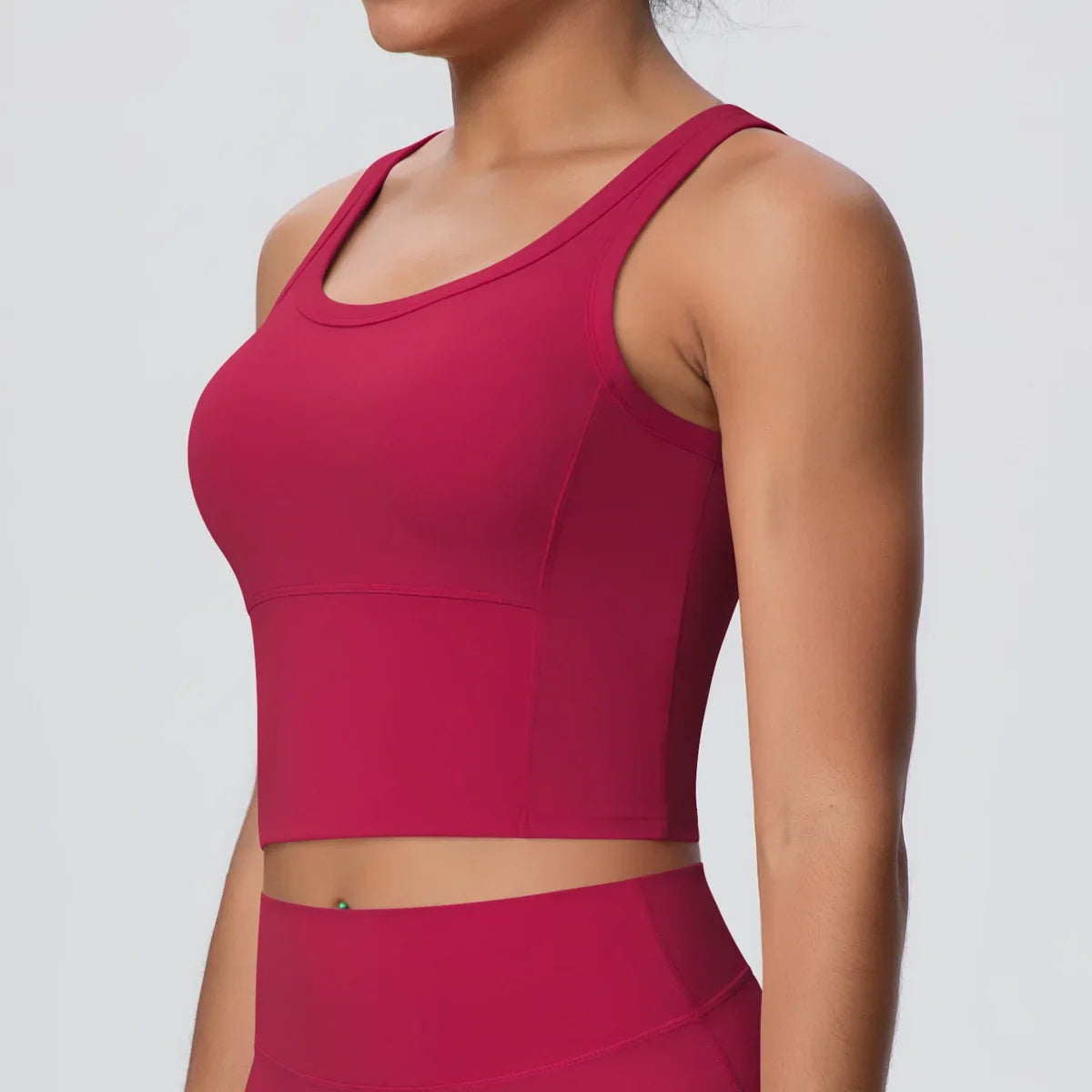 Sports Bra Women's Yoga Bra Fixed Chest Pad Gym Vest Shock-proof Workout Tops Yoga Clothes U-shaped Back Workout Fitness Running