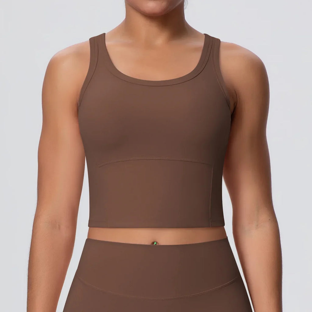 Sports Bra Women's Yoga Bra Fixed Chest Pad Gym Vest Shock-proof Workout Tops Yoga Clothes U-shaped Back Workout Fitness Running