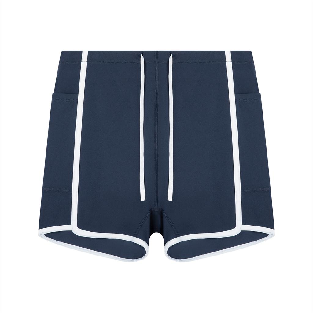 Loki & Ivy Women's High Rise Color Block Yoga Shorts
