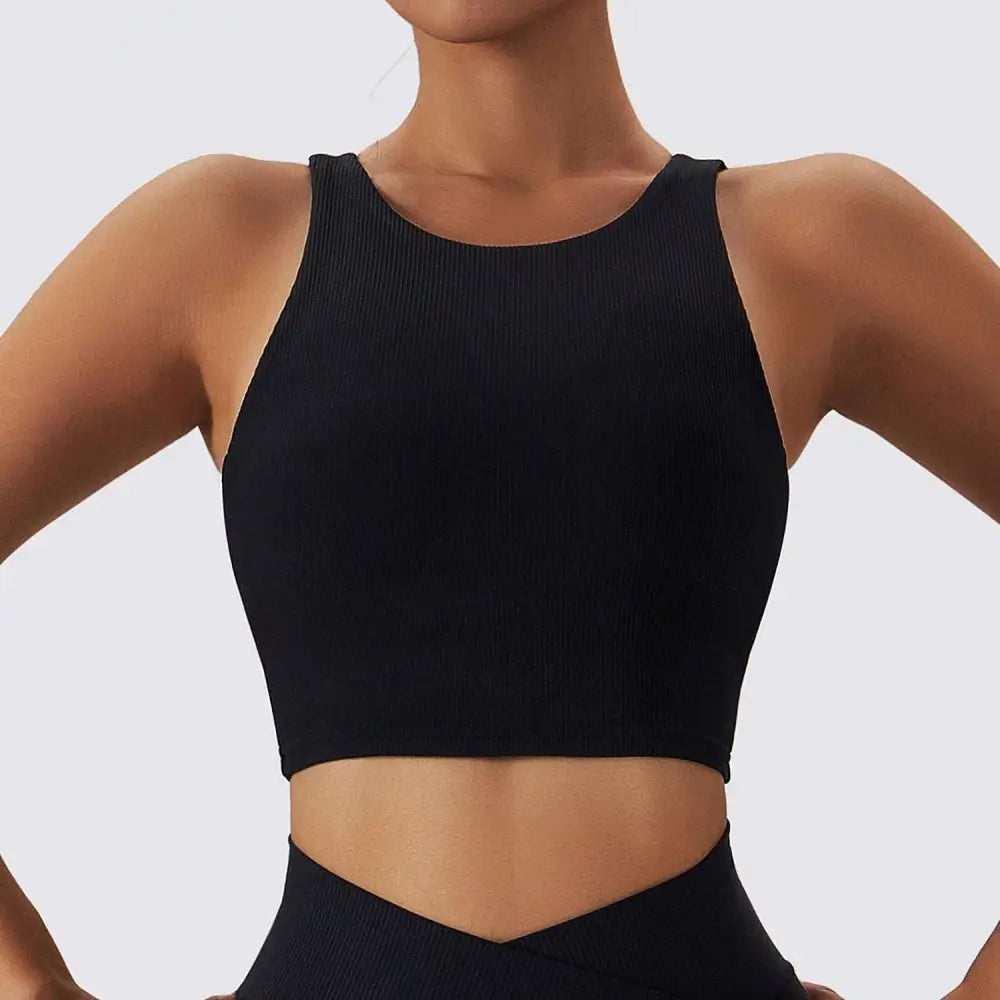 Lavender Ribbed Quick Dry Breathable Running Sports Bra