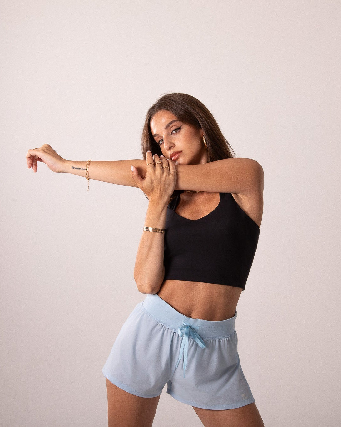 Women's Workout Tank Top with Phone Pockets - Black | LuxeForm Criss-Cross Back